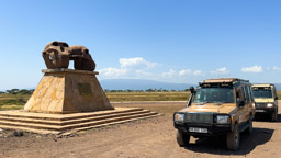 Statue - Olduvai Schlucht Museum Ngorongoro Schutzgebiet
